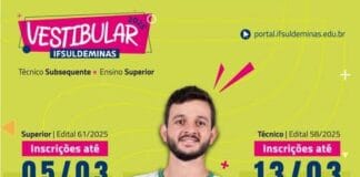 IFSULDEMINAS abre vagas remanescentes para Cursos Superiores e Técnicos gratuitos