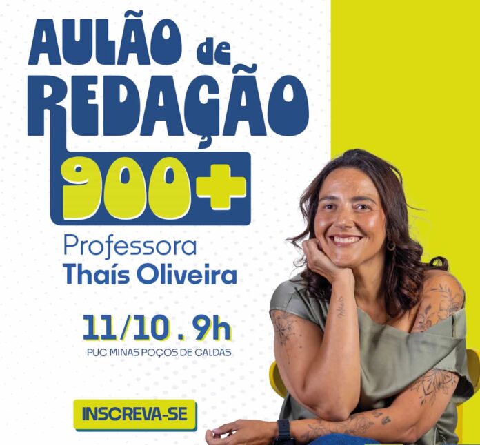 PUC Minas Poços de Caldas promove aulão de redação gratuito para o Enem