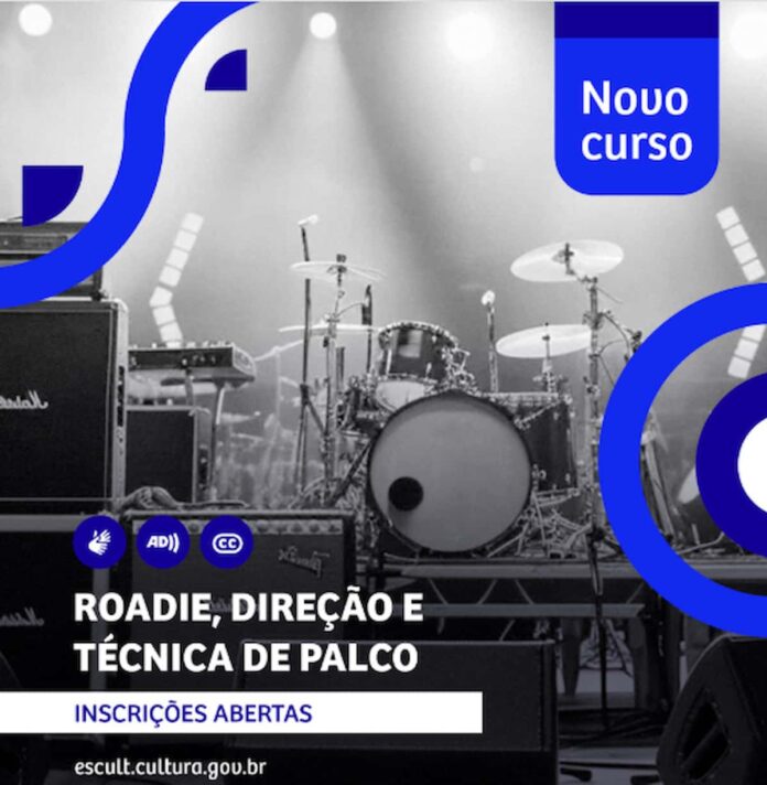 Curso gratuito de roadie e técnica de palco está com inscrições abertas